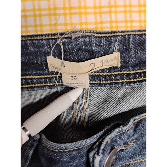 2.1 Denim Womens Size 30 Blue Distressed Skinny Jeans Womens - Picture 7 of 7